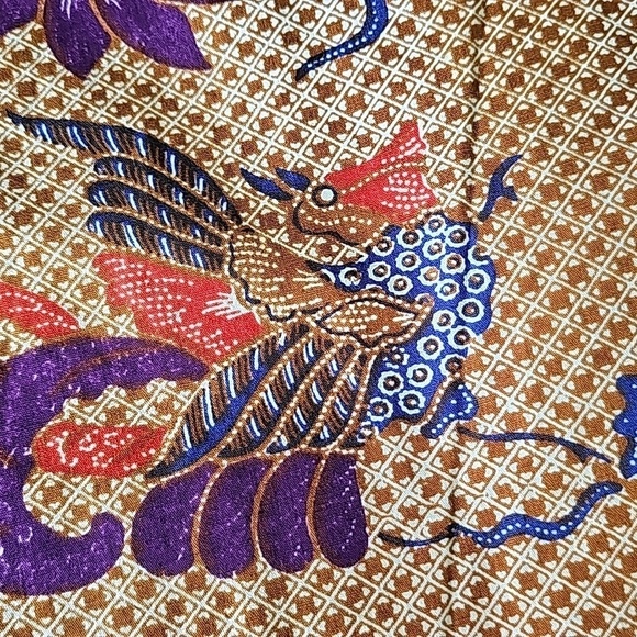 Hand-made wrap skirt. Peasant style. Beautiful colors. BOHO, 70's vibe. OS - Picture 6 of 7